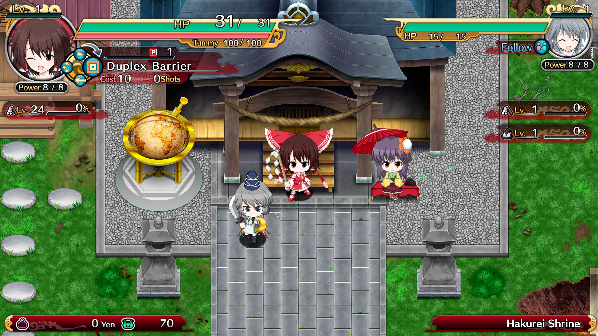 Touhou Genso Wanderer Test PS Vita