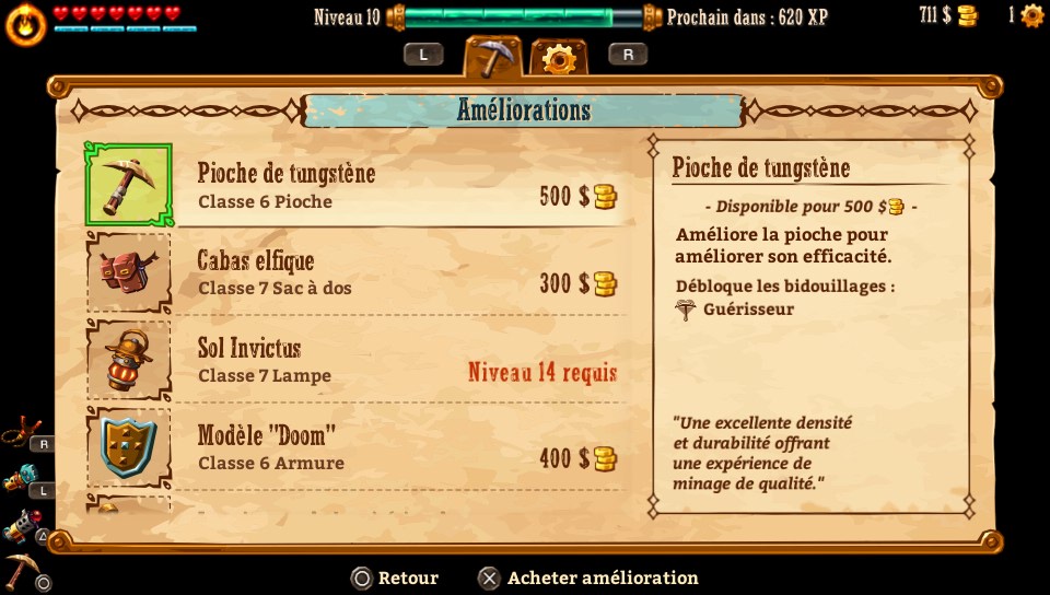 SteamWorld Dig 2 Test PS Vita