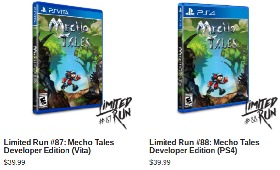 Mecho Tales Limited Run PSVita PS4