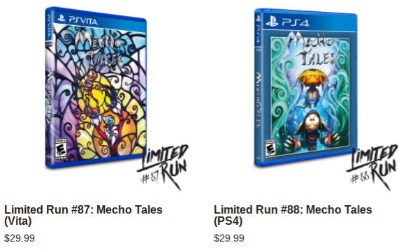 Mecho Tales Limited Run PSVita PS4