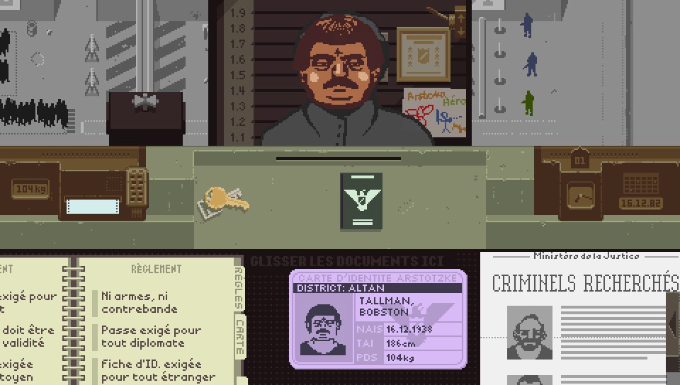 Papers Please PlayStation Plus PS Vita