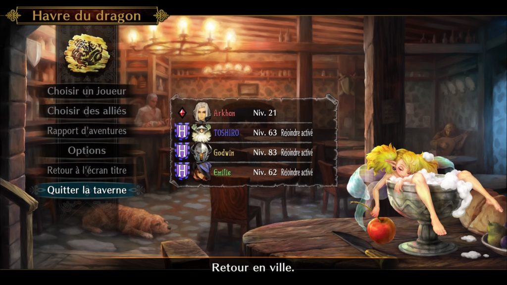 Dragon's Crown - La taverne du Havre du dragon