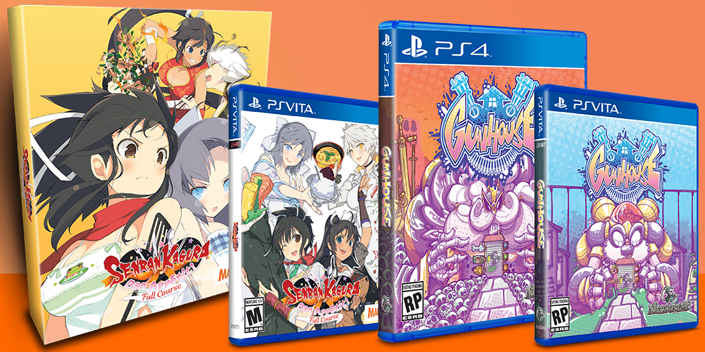 Senran Kagura Bon Appétit & Gunhouse : les 2 jeux Limited Run du jour sur PS Vita