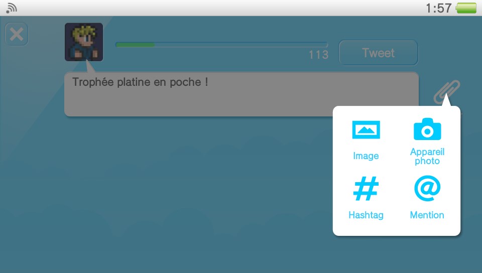 Comment partager une capture d'écran PS Vita sur Twitter ?