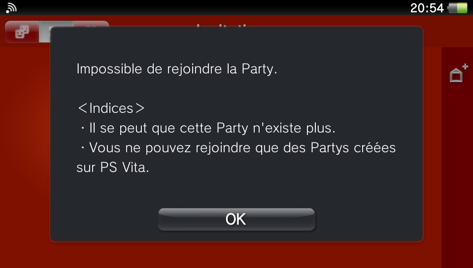 Rejoindre un salon Party PS4 depuis la PS Vita