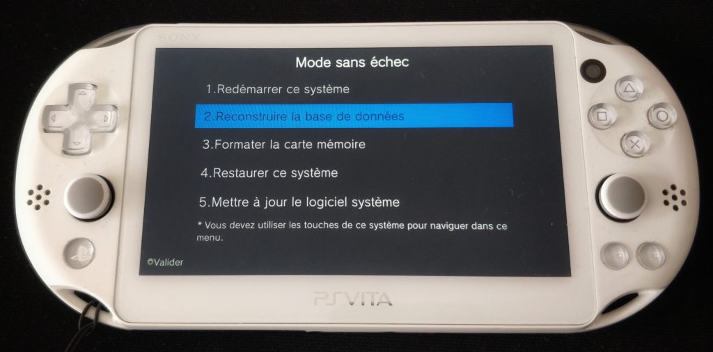 Mode sans échec PS Vita