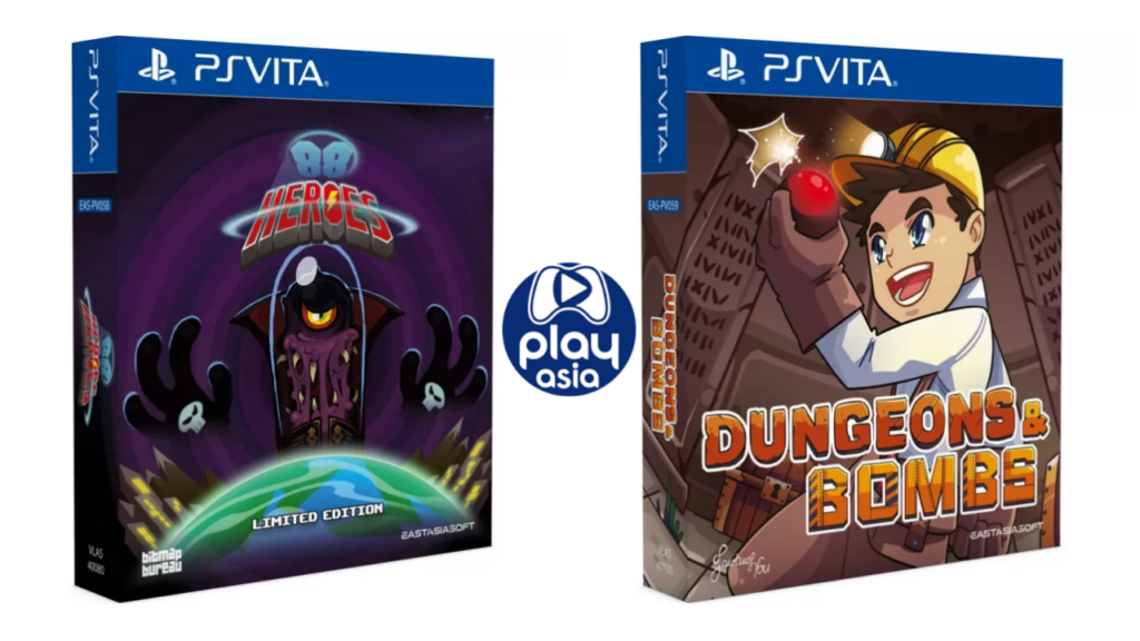 88 Heroes et Dungeons & Bombs en éditions physiques limitées sur PS Vita