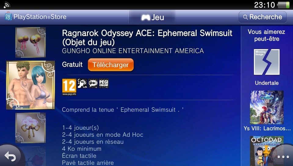 Ragnarok Odyssey Ace Swimsuit DLC