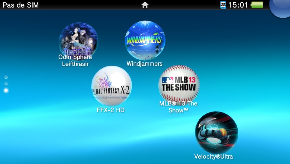 Bulles de jeux PS Vita