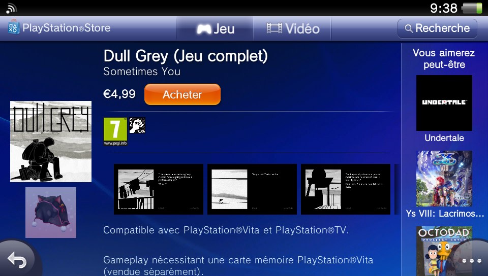 Dull Grey PS Vita