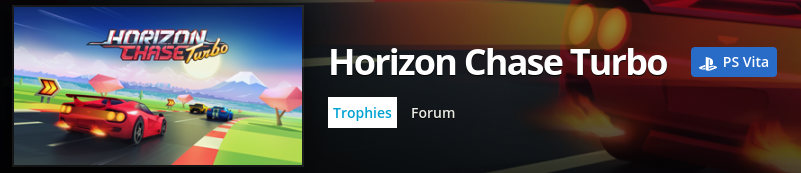 Horizon Chase Turbo trophées sur Exophase