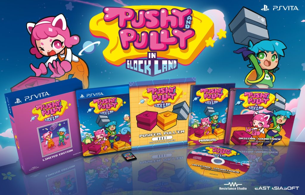 Pushy & Pully in Blockland édition physique limitée PS Vita