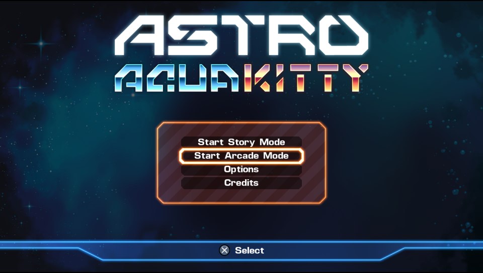 Astro Aqua Kitty mode arcade