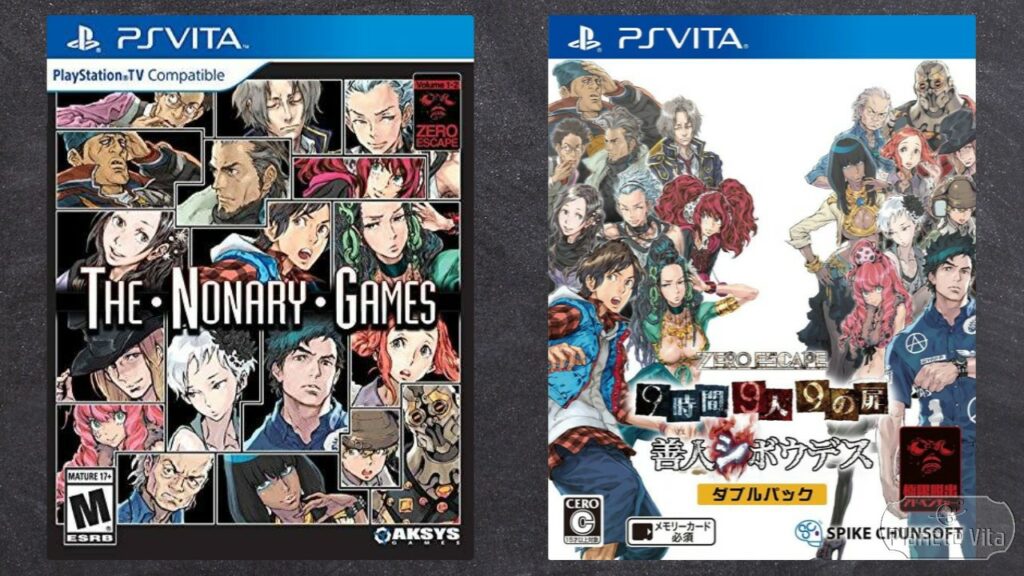 The Nonary Games PS Vita jaquettes