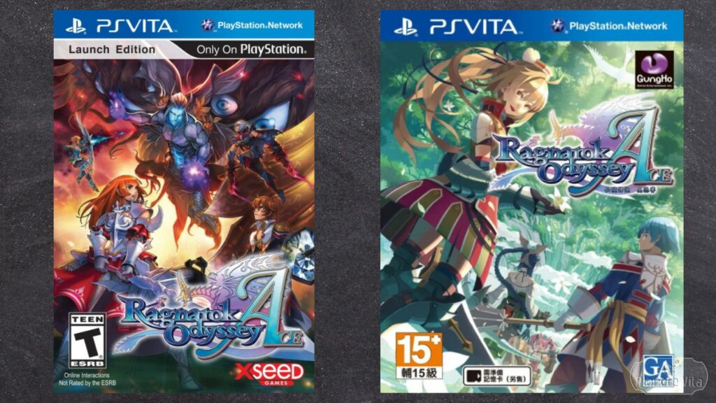 Ragnarok Odyssey Ace covers PS Vita