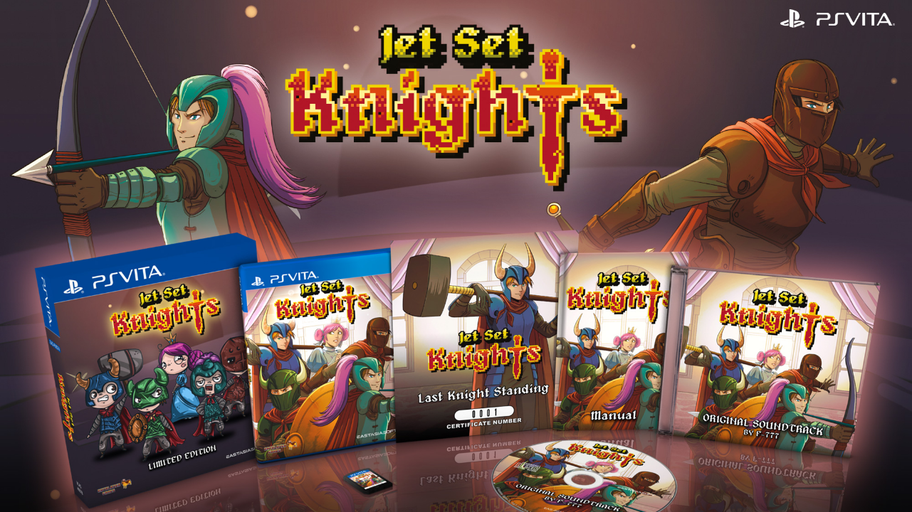 Jet Set Knights sera disponible le jeudi 8 juin en édition limitée sur PS Vita