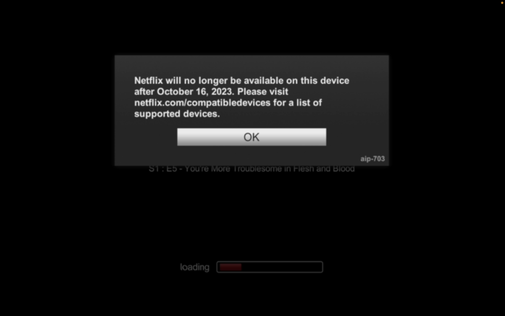 Fin de service pour Netflix sur PS Vita. 