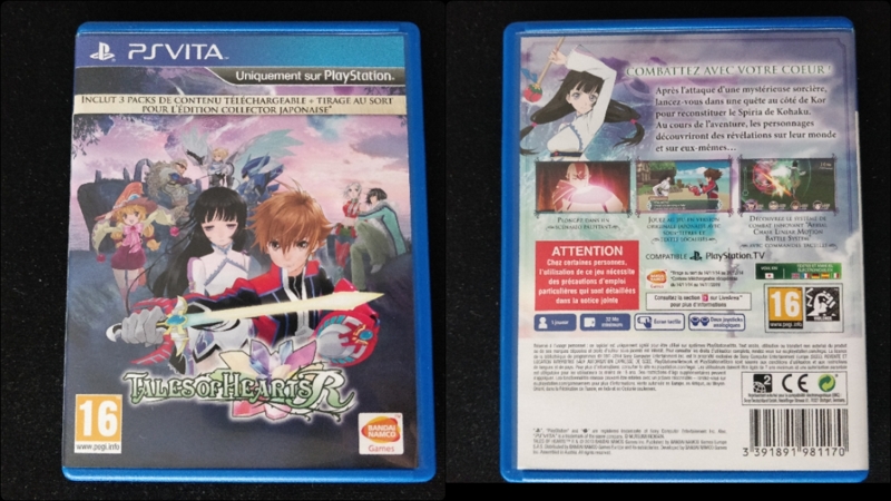 Tales of Hearts R PS Vita recto verso